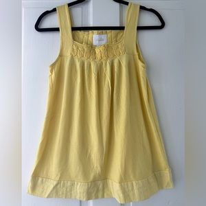 Deletta by Anthropologie sleeveless top with folded and pleated neckline